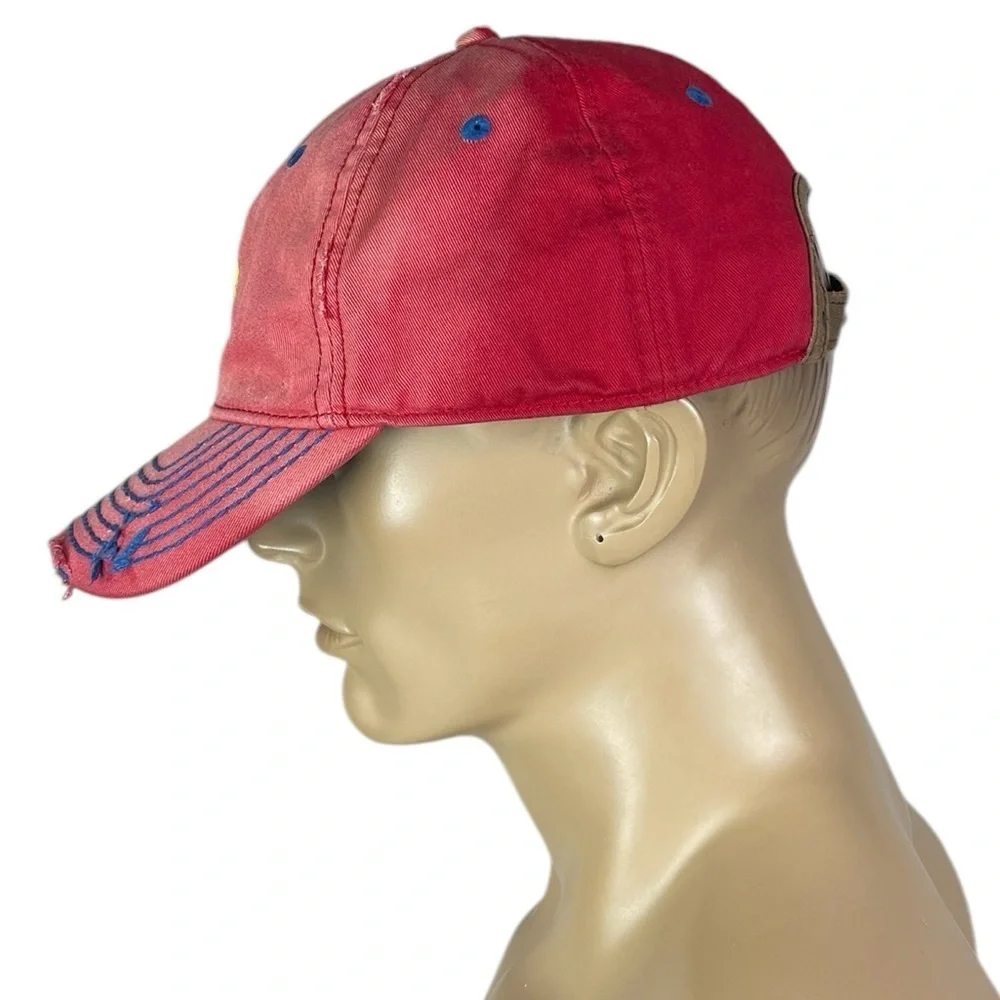 Men’s True Religion Brand Leather Strap Designer Baseball Cap OS